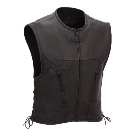 Motorbike Leather Vest