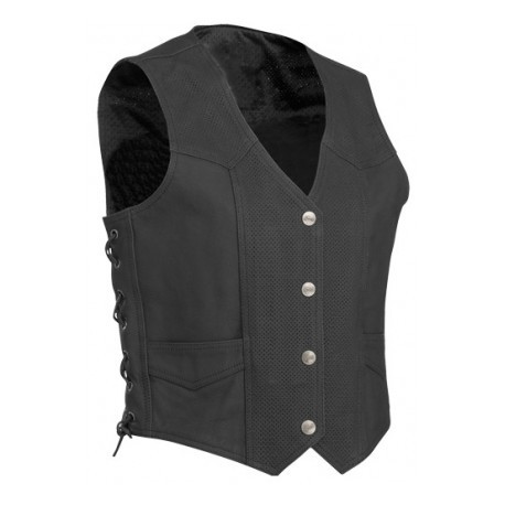 Motorbike Leather Vest